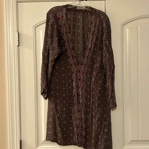 World Market Duster One Size brown, tan,salmon